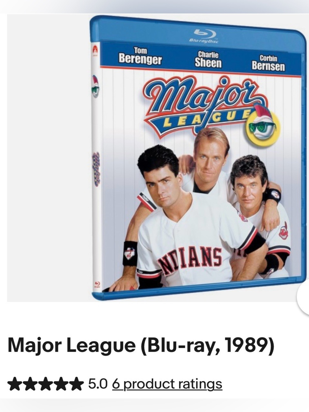 #3270**Major League Blu-ray Disc - Sports Comedy